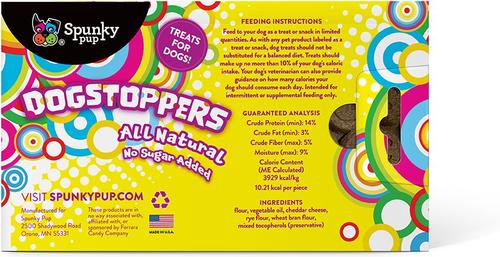 DogStoppers Cheese Flavored Biscuits Crunchy Dog Treats, 5-oz box