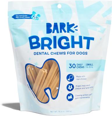 Bright Small Chicken Flavored Dental Dog Treats, 30 count