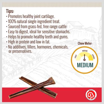 Gullet Sticks Beef Flavored 6-in Dog Chews, 12 count