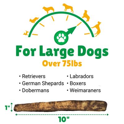 Beef Basted Rawhide Large Dog Chews, 10 count