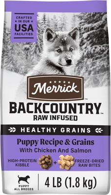 Backcountry Raw Infused Puppy Recipe + Grains with Chicken & Salmon Freeze-Dried Dry Dog Food, 10-lb bag