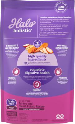 Holistic Complete Digestive Health Grain-Free Turkey & Sweet Potato Dog Food Recipe Adult Dry Dog Food, 3.5-lb bag