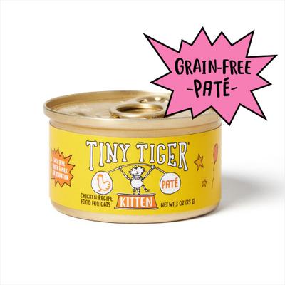 Kitten Pate Chicken Recipe Grain-Free Canned Cat Food, 3-oz can, case of 4