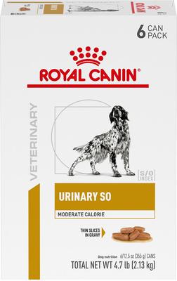 Adult Urinary SO Moderate Calorie Thin Slices In Gravy Wet Dog Food, 12.5-oz can, case of 24