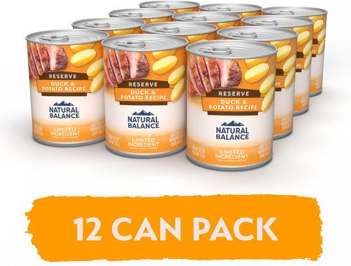 L.I.D. Limited Ingredient Diets Duck & Potato Formula Grain-Free Canned Dog Food, 13.2-oz can, bundle of 24