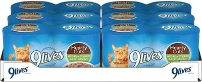 Hearty Cuts with Real Chicken & Fish In Gravy Wet Cat Food, 5.5-oz can, case of 24