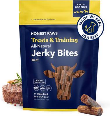 Jerky Bites Chicken Flavor Grain-Free Jerky Dog Treats, 7.8-oz bag