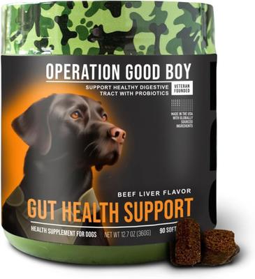 Beef Flavored Gut Health Supplement for Dogs, 90 count
