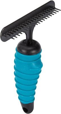 Ergonomic Undercoat Pet Rake, 20 Long Pins