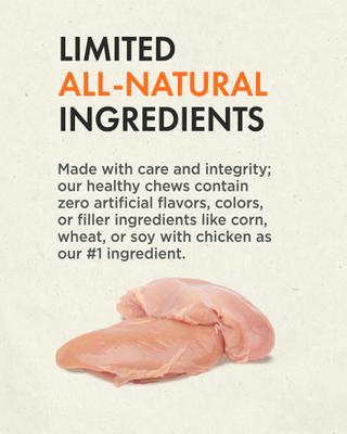 Hide Free Chicken Recipe Medium Dog Treats, 2 count