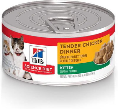 Kitten Tender Chicken Dinner Wet Cat Food, 5.5-oz can, case of 24