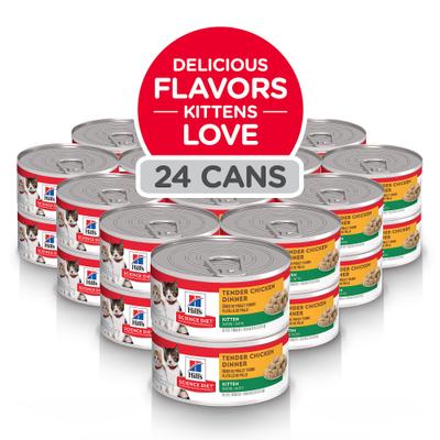 Kitten Tender Chicken Dinner Wet Cat Food, 5.5-oz can, case of 24