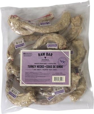 RAW BAR Raw Turkey Necks Freeze-Dried Dog Treats, 12 count