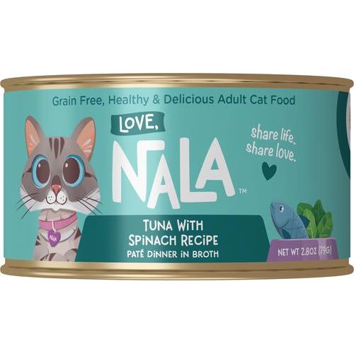 Paté de pollo con zanahoria y calabaza en caldo, alimento húmedo sin cereales para gatos adultos, lata de 75 g, caja de 12
