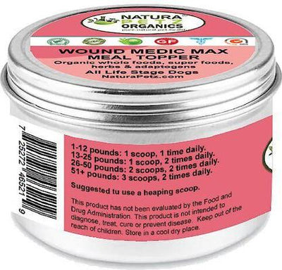 WOUND MEDIC MAX MEAL TOPPER* Master Wound, Skin & Coat Support* Dog Supplement, 4-oz jar