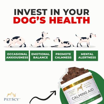 Calming Aid Soft & Chewy Supplement for Dogs, 4.2-oz jar, 60 count