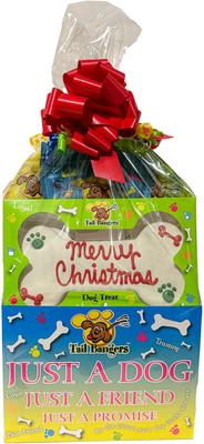 Merry Christmas Gift Basket Variety Pack Crunchy Dog Treats