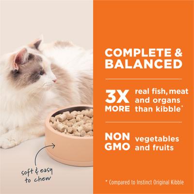 Raw Meals Grain-Free Wild Caught Alaskan Pollock Recipe Freeze-Dried Cat Food, 24-oz bag