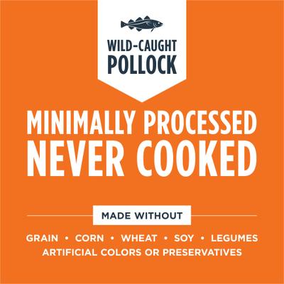 Raw Meals Grain-Free Wild Caught Alaskan Pollock Recipe Freeze-Dried Cat Food, 24-oz bag