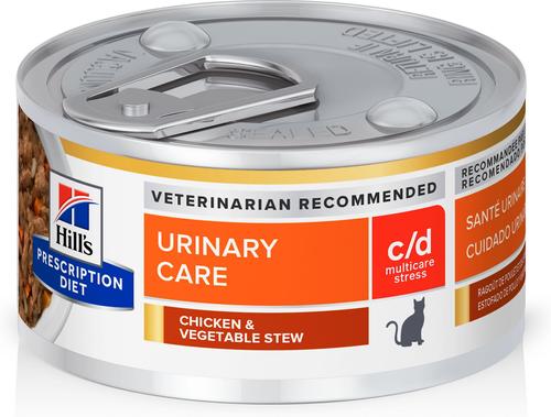c/d Multicare Urinary Care Stress Chicken & Vegetable Stew Wet Cat Food, 2.9-oz, case of 24