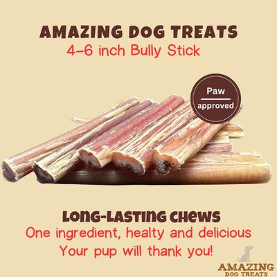 4-6-in Variety Bully Sticks Dog Treats, 10-oz bag