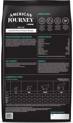 Bundle: American Journey Grain-Free Puppy Lamb & Sweet Potato Recipe Dry Dog Food + Beef Recipe Grain-Free Soft & Chewy Training Bits Dog Treats