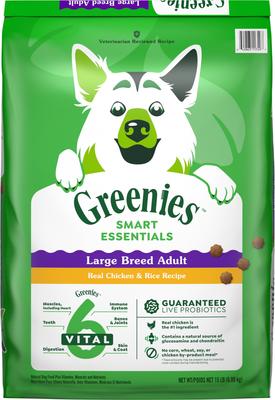 Smart Essentials Adult Large Breed High Protein Real Chicken & Rice Dry Dog Food, 15-lb bag