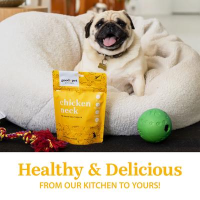 Chicken Neck Air Dried Dog Treat, 2.8-oz bag