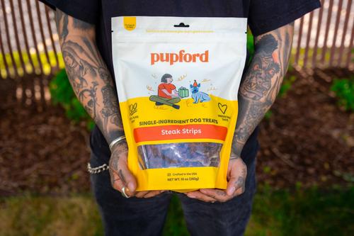 Steak Strips Beef Limited Ingredient Jerky Dog Treats, 10-oz bag