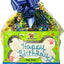 'Happy Birthday' Blue Gift Basket Variety Pack Crunchy Dog Treats