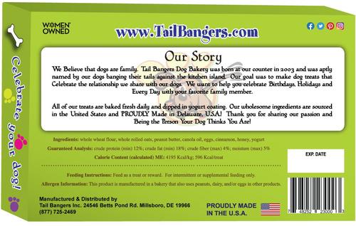 'Happy Birthday' Blue Gift Basket Variety Pack Crunchy Dog Treats