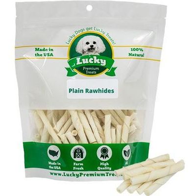 Masticables de cuero crudo liso para perros extra pequeños y de juguete, 200 unidades