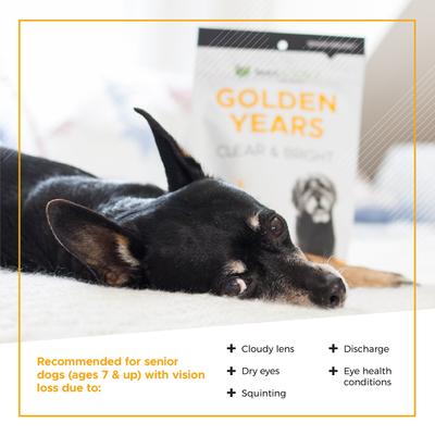 Golden Years Chicken Flavor Clear & Bright Chew Supplement for Dogs, 60 count