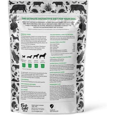 Alimento para perros liofilizado crudo de carne Wagyu 100 % alimentada con pasto, bolsa de 177 g