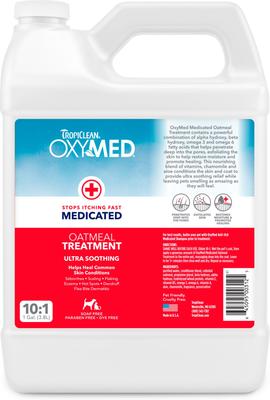 OxyMed Medicated Itch Relief Oatmeal Dog Conditioner Treatment Rinse, 1-gal bottle