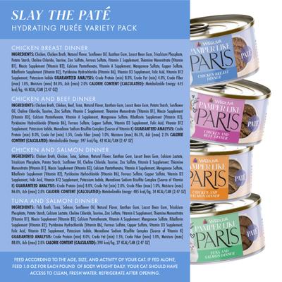 Slay The Pate Variety Pack Grain-Free Wet Cat Food, 2.47-oz can, case of 12