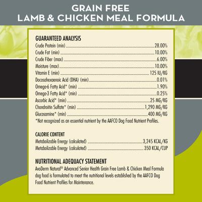 Advanced Senior Health Lamb & Chicken Meal Formula Dry Dog Food, 24-lb bag