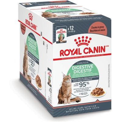 Alimento húmedo para gatos Feline Care Nutrition Digestive Care Adult Gravy, lata de 3 oz, 12 unidades