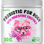 Natural Digestive Enzymes Chicken Flavored Chews Probiotic Supplement for Adult Dogs, 30 count