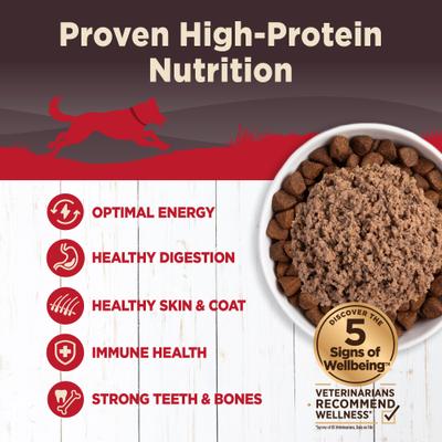 CORE Grain-Free Beef, Venison & Lamb Formula Canned Dog Food, 12.5-oz, case of 12