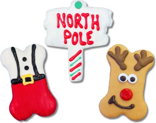 North Pole Peanut Butter & Honey Assorted Crunchy Dog Treats, 18 count