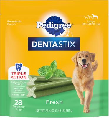 Dentastix Dual Flavored Bacon & Chicken Flavored Large Dental Dog Treats, 64 count