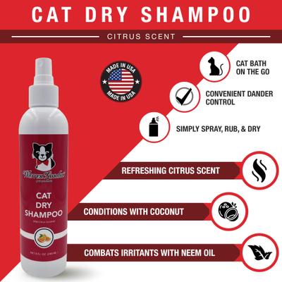 Citrus Dry & Waterless Cat Shampoo, 8-fl oz bottle