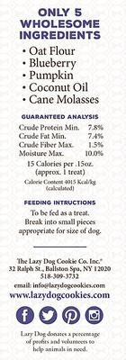 Limited Ingredient Molasses Crisped Blueberry Oat Crunchy Baked Dog Treats, 14-oz box