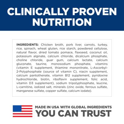 Adult Perfect Weight Management Vegetable & Turkey Medley Chunks in Gravy Wet Cat Food, 2.9-oz can, 24 count