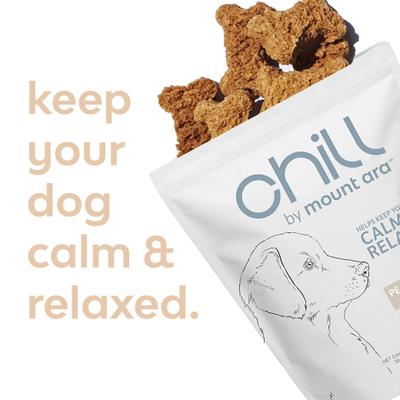 Chill Bites Peanut Butter Dog Treats, 4-oz bag