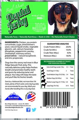 Dental Jerky Dog Treats, 6-oz bag