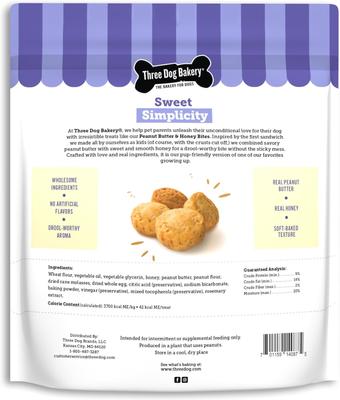 Peanut Butter Honey Bites Soft & Chewy Dog Treats, 20-oz bag