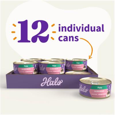 Salmon Recipe Pate Grain-Free Indoor Cat Canned Cat Food, 5.5-oz, case of 12