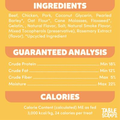 Mickey Mouse Hot Diggity Dog Recipe Upcycled Dog Treats, 5-oz bag